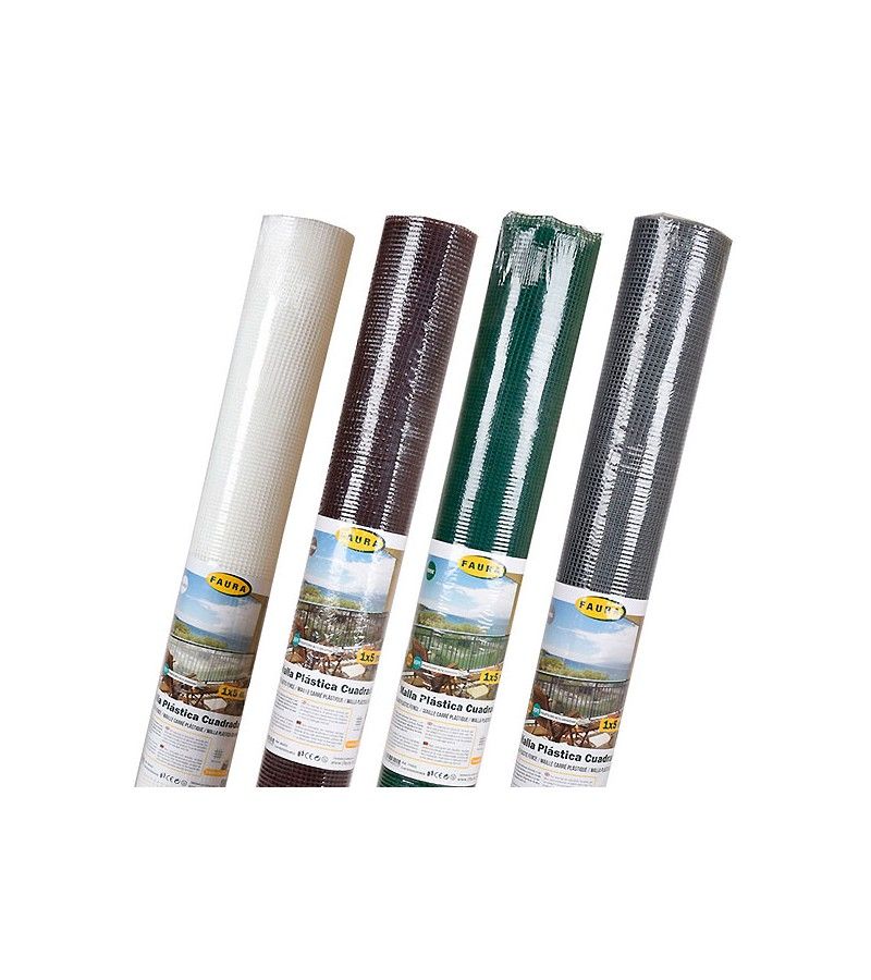 Foto de M2. MALLA PLASTICO CUADRADA MARRON 1X1cm (1X25) 