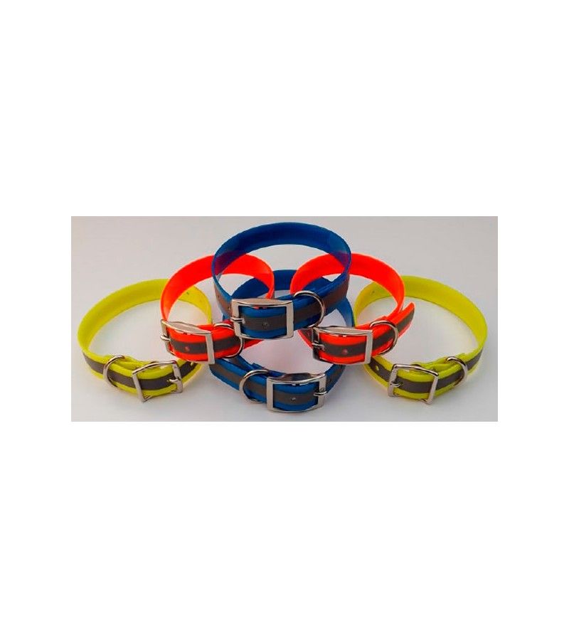 Foto de COLLAR PARA PERROS AMARILLO FLUOR. 2,5X50cm JMG 