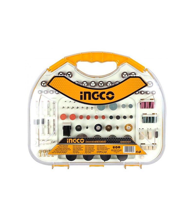 Foto de SET ACCESORIOS MULTIHERRAMIENTAS MINI DRILL 250 PCS. INGCO 