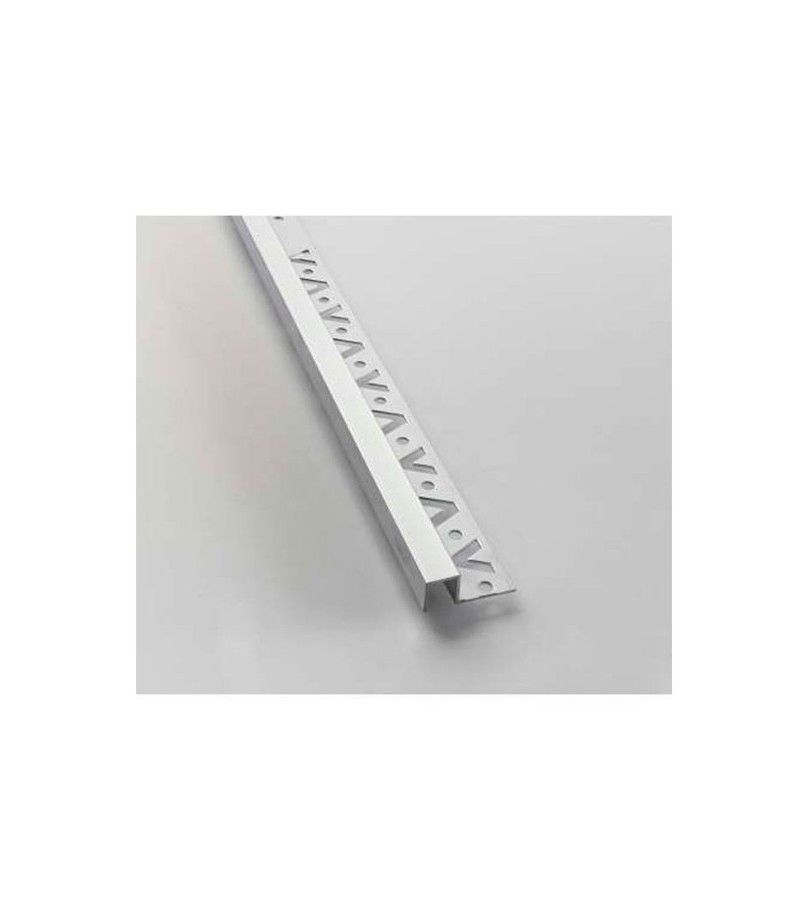 Foto de BARRA LISTELO ALUMINIO PLATA BRILLO 12mm 250cm 