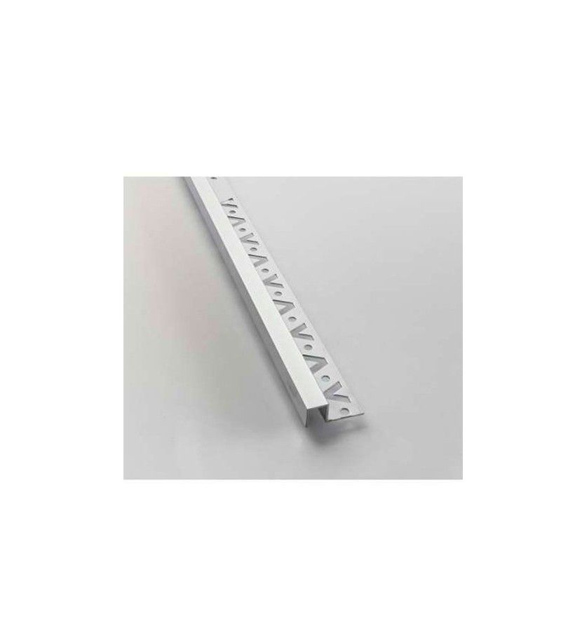 Foto de BARRA LISTELO ALUMINIO PLATA MATE 12mm 250cm 