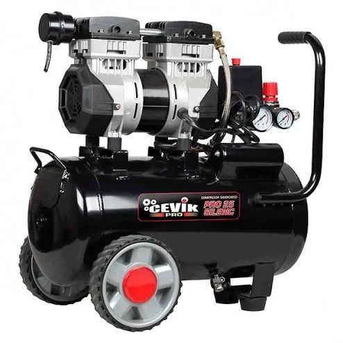 Foto de COMPRESOR SILENCIOSO PRO25SILENC 24L 1.5 HP CEVIK 