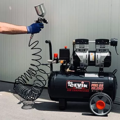Foto de COMPRESOR SILENCIOSO PRO25SILENC 24L 1.5 HP CEVIK 