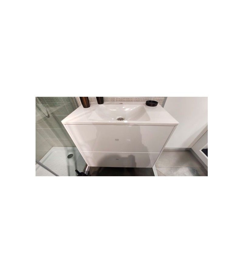 Foto de MUEBLE 80 SOFT BLANCO BRILLO+LAVABO BLANCO MATE dc 