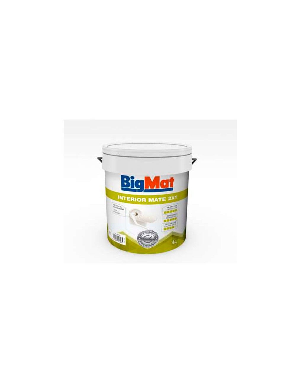 Foto de PINTURA PLASTICA+IMPRIMACION 2 EN 1 4L BIGMAT 