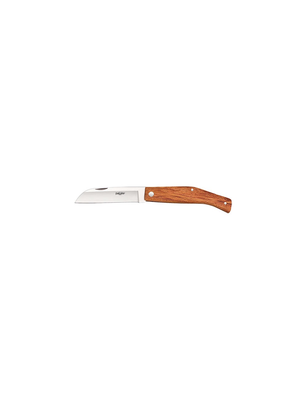 Foto de NAVAJA INOX PICO LORO 9cm MANGO MADERA Nº1 PALLES 