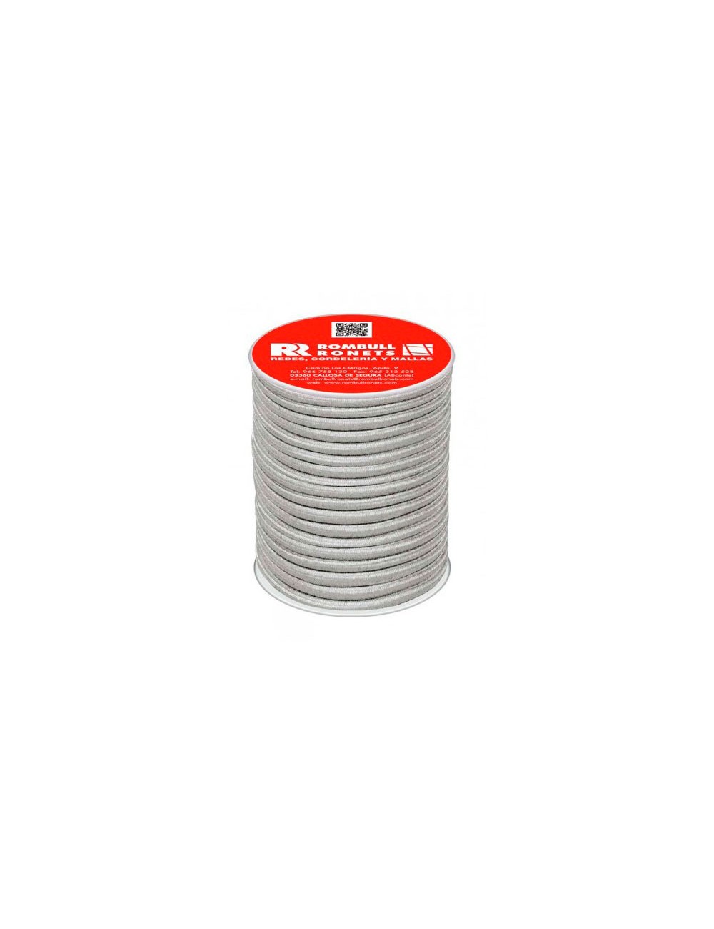 Foto de CARRETE CUERDA ELASTICA PES BLANCA 8mm 25MT ROMBULL 