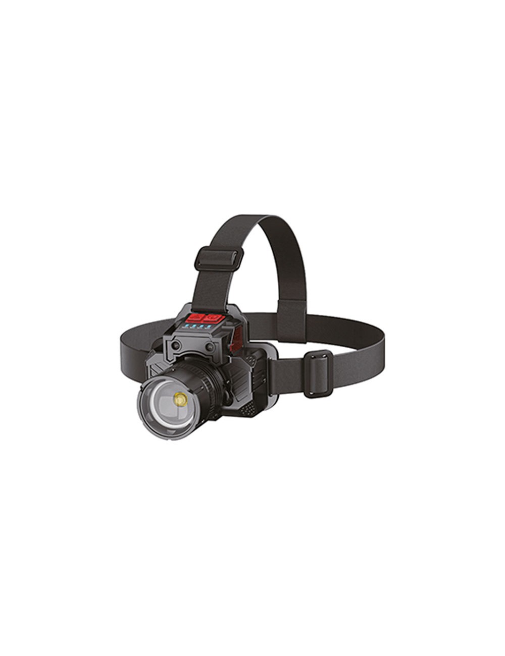 Foto de LINTERNA FRONTAL CABEZA LED RECARGABLE 15W MD DAKAR HEPOLUZ 