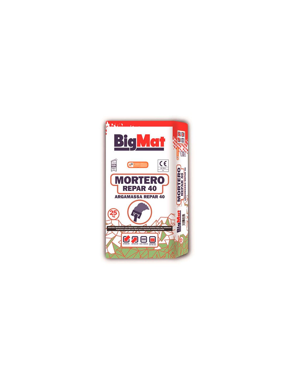 Foto de SACO MORTERO REPARADOR GRIS R4 BIGMAT 25kg. 