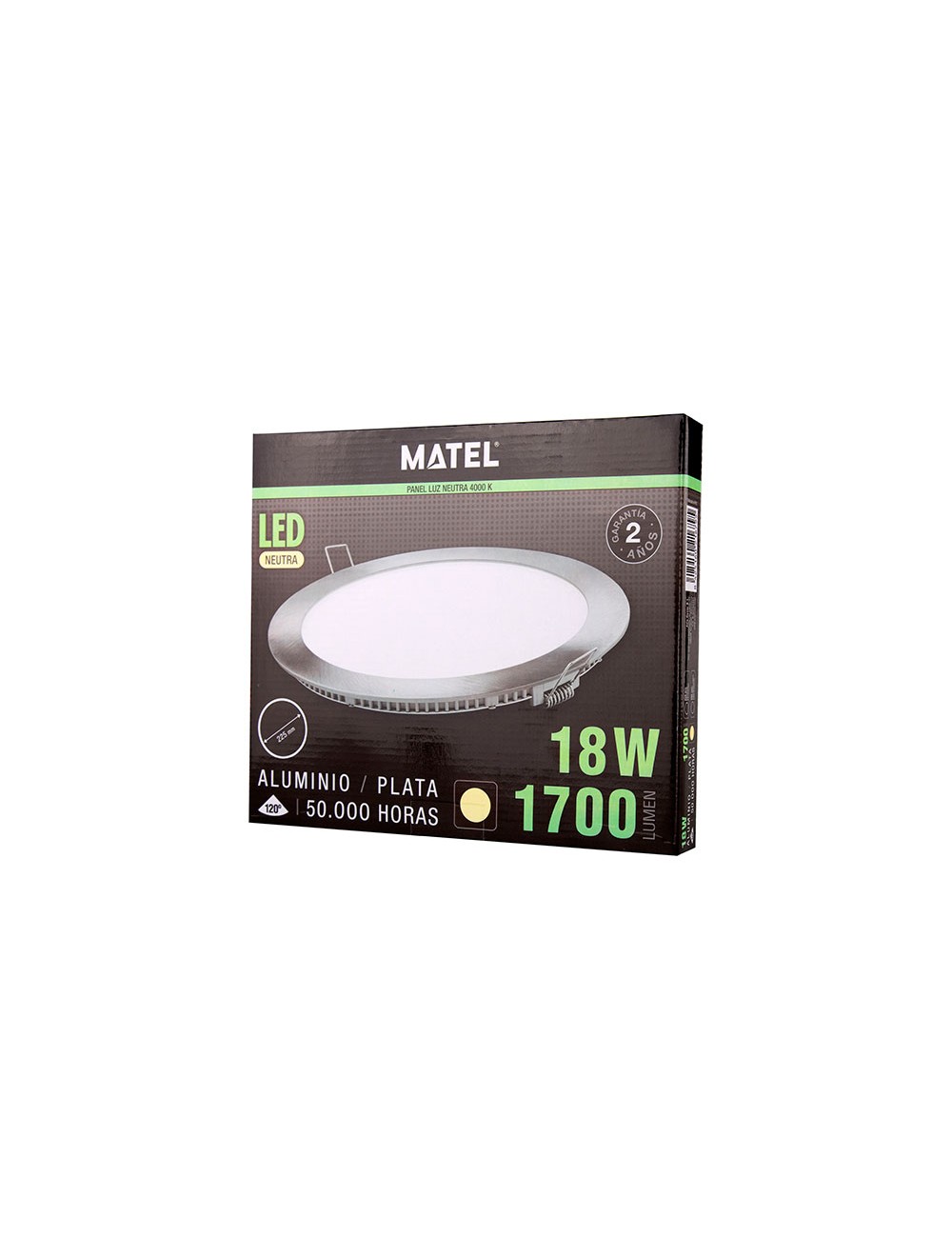 Foto de KIT DOWNLIGHT REDOND EMPOT LED ALUMINIO 18/20W 6000K 1700LM LUZ FRIA 