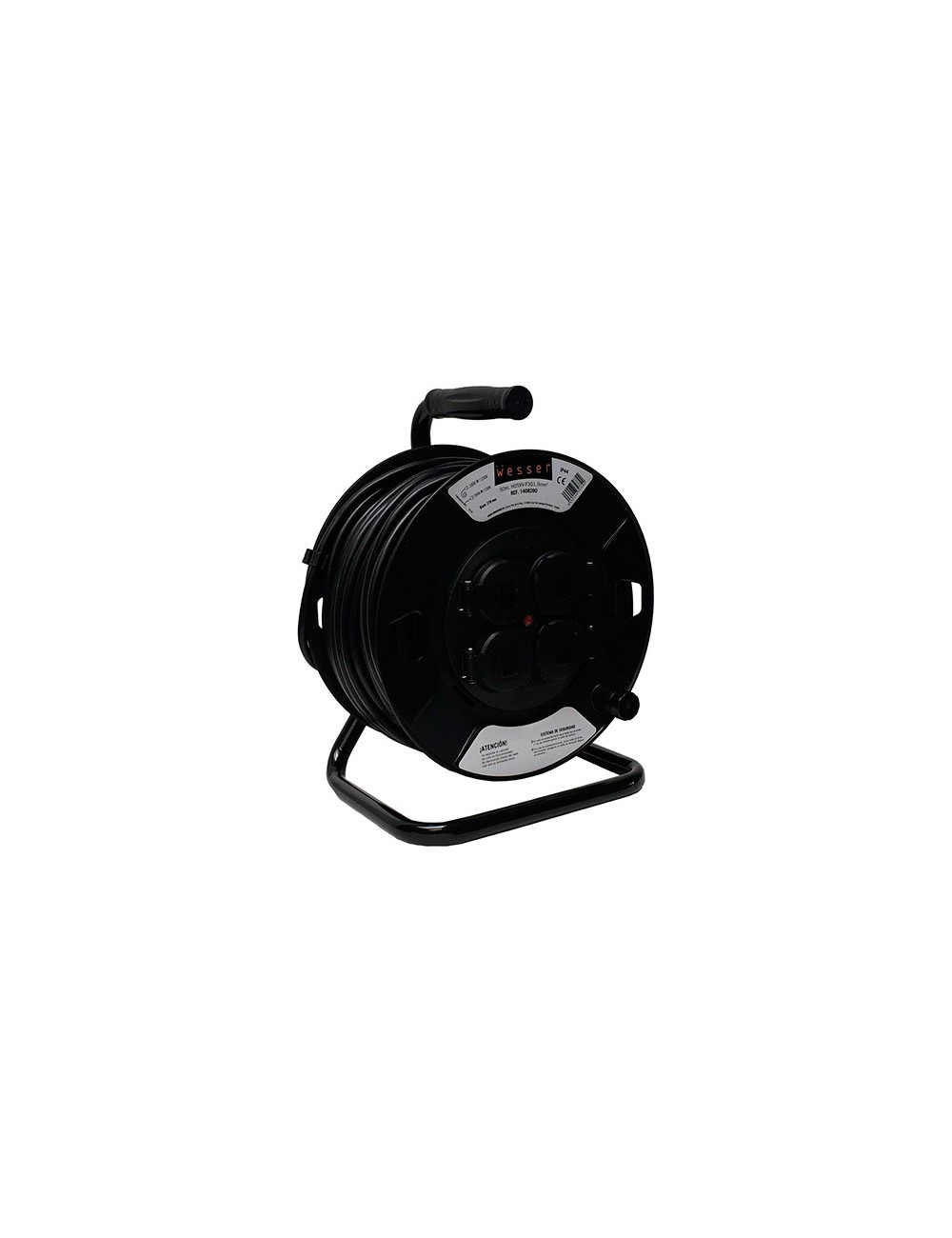 Foto de ENROLLACABLE 4 BASES C/TAPA 50m 3X1.5 IP44 WESER 