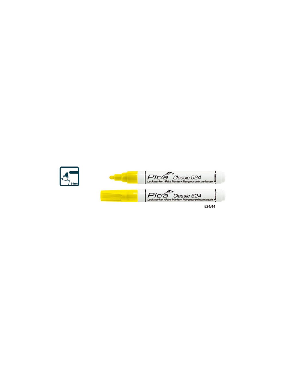 Foto de ROTULADOR PINTURA PERMANENTE PUNTA GRUESA 4mm BLANCO CLASSIC 524 PICA 