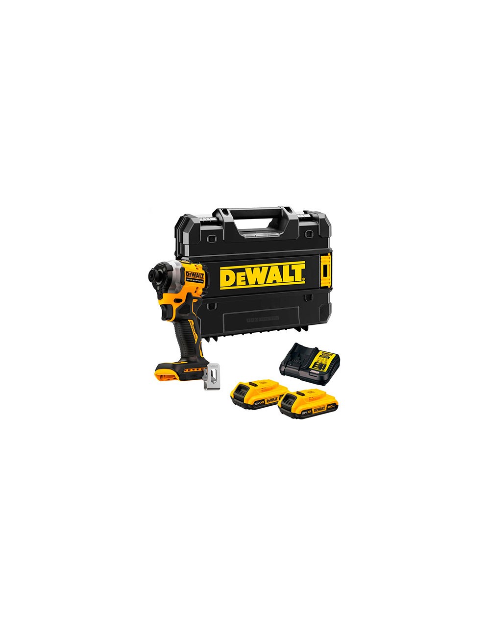 Foto de ATORNILLADOR DE IMPACTO 1/4" HEX. 2 BAT.18V 2Ah 205Nm DCF850D2T DEWALT 