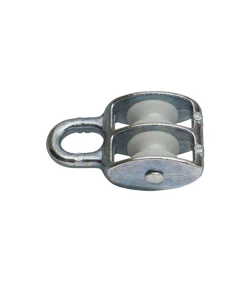 Foto de BLIS POLEA DOBLE C/OJO FISO ZINC. 20mm 1un 