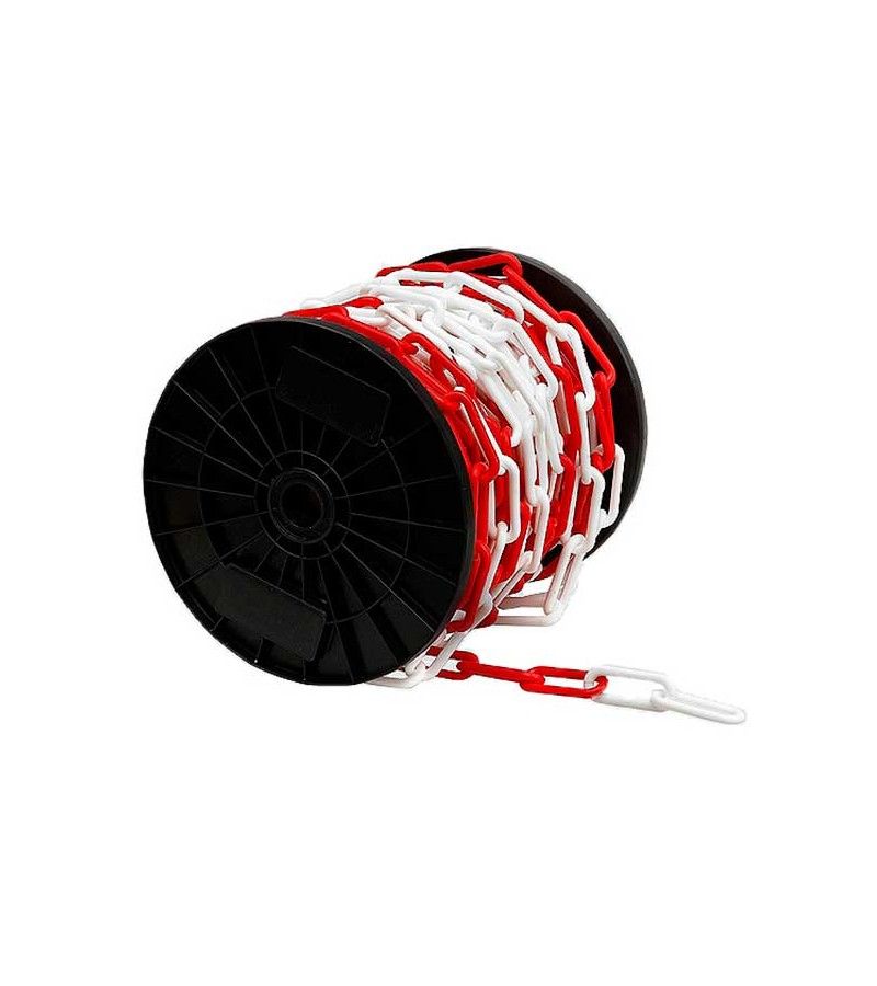 Foto de ML. CADENA PLASTICO SEÑALIZACION ROJO/BLANCO 6mm 