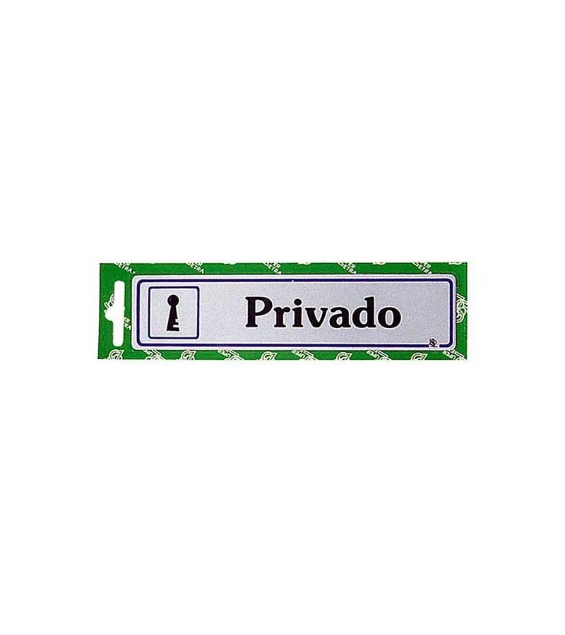 Foto de BLIS SEÑAL "PRIVADO" ADHESIVA 163X45 PLATA 