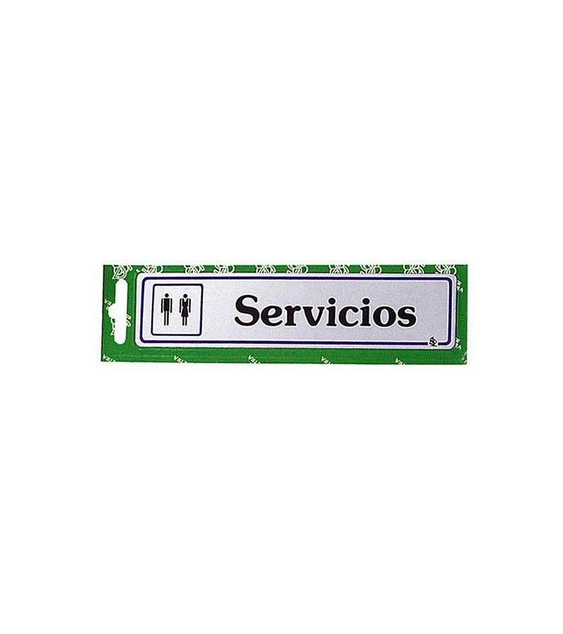Foto de BLIS SEÑAL "SERVICIO" ADHESIVA 163X45 PLATA 