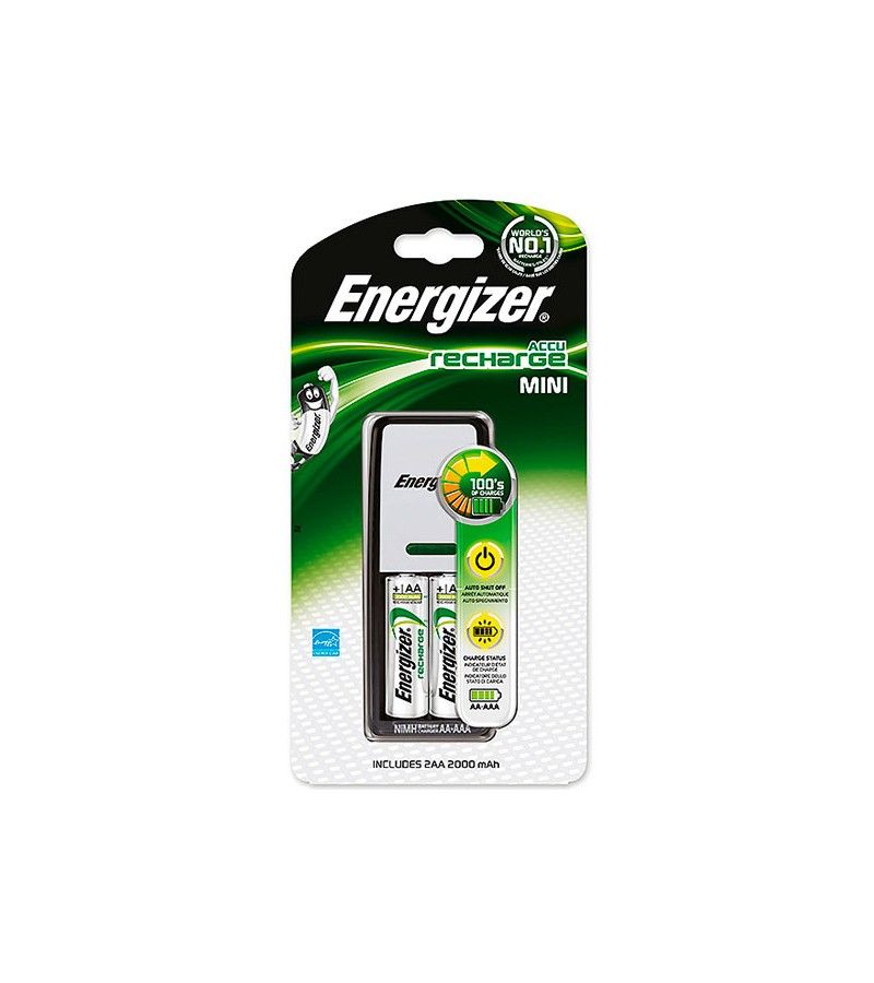 Foto de CARGADOR MINI PILAS 2 HR6 2000mAh ENERGIZER 