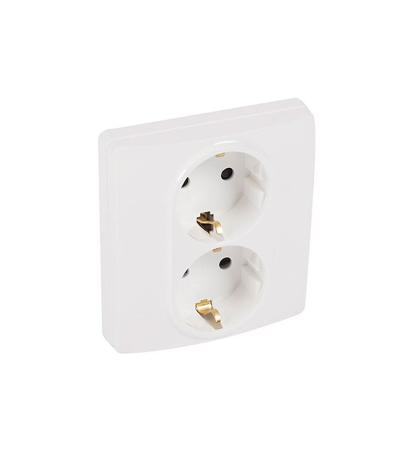 Foto de BLIS BASE DOBLE ENCHUFE 2P+T 16A NILOE BLANCO LEGRAND 