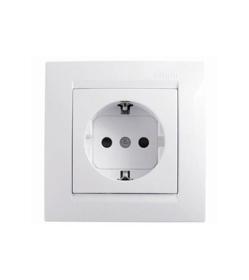 Foto de BASE ENCHUFE 2P+T SIMON 10 BLANCO 