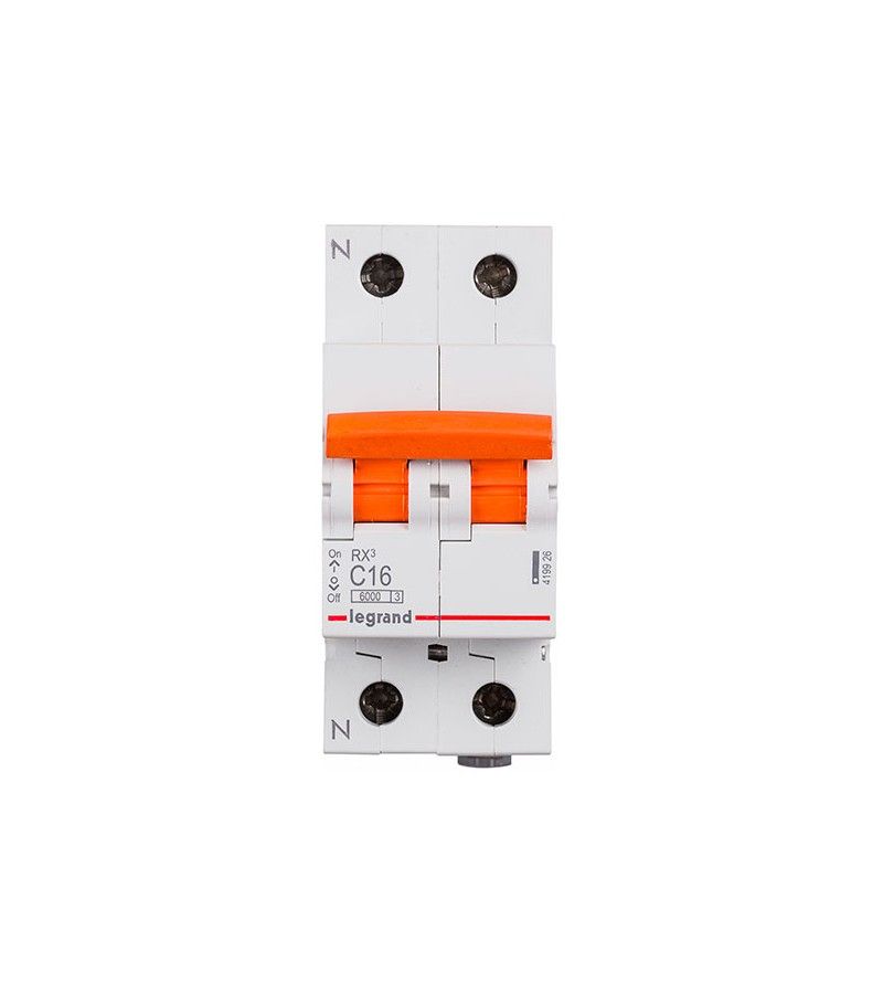 Foto de INTERRUPTOR MAGNETOTERMICO UNIPOLAR+NEUTRO RX3 20A LEGRAND 