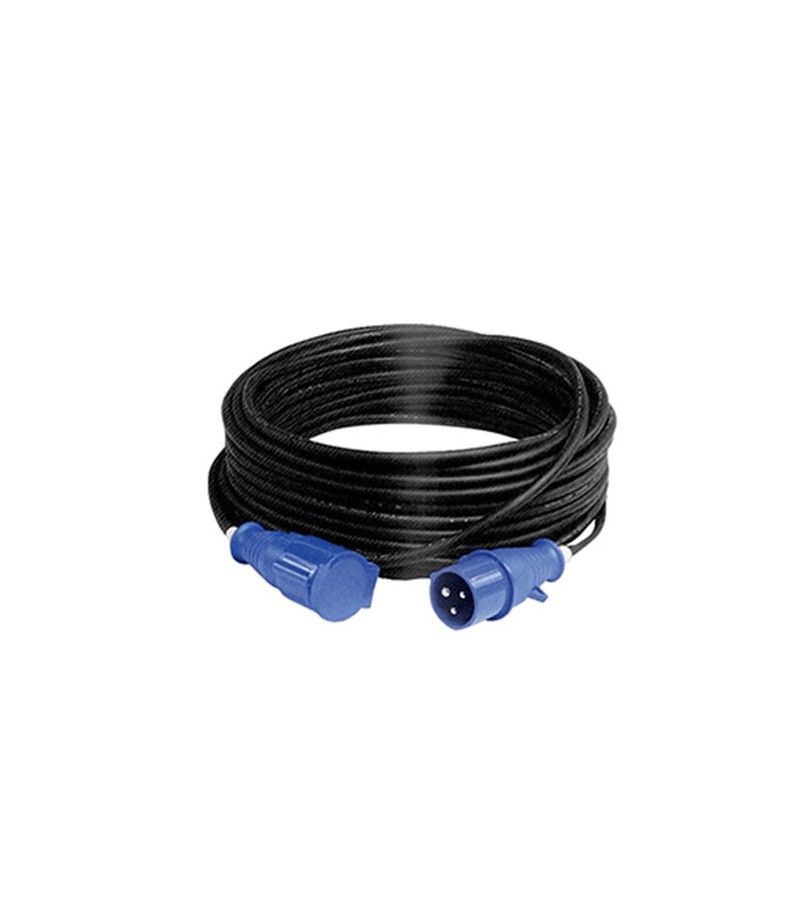 Foto de CLAVIJA+BASE CETAC 2P+T 16A NEGRA 25m 3X2.5 
