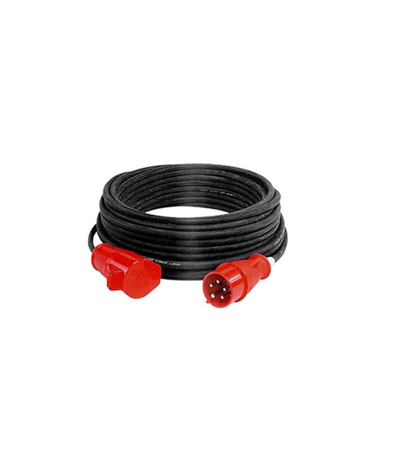 Foto de CLAVIJA+BASE CETAC 2P+T 16A NEGRA 15m 4X2.5 