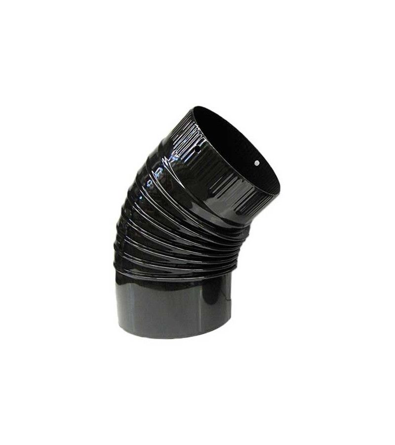 Foto de CODO 250-45º VITRIFICADO NEGRO 