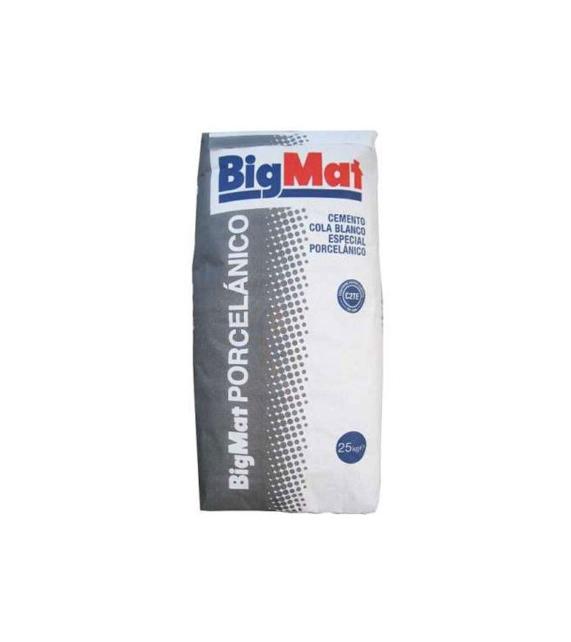 Foto de SACO CEMENTO COLA BIGMAT PORCELANICO FLEXIBLE BLANCO C2TE 25kg 