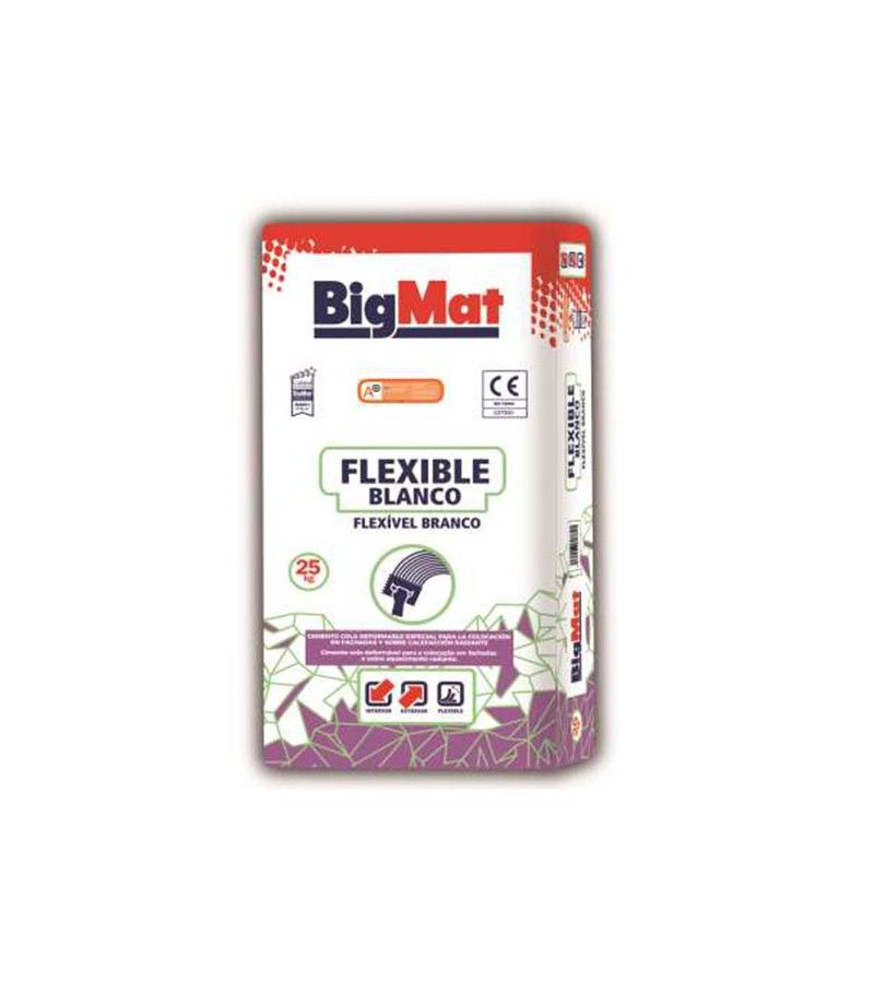 Foto de SACO CEMENTO COLA BIGMAT FLEX BLANCO C2TES1 25kg 
