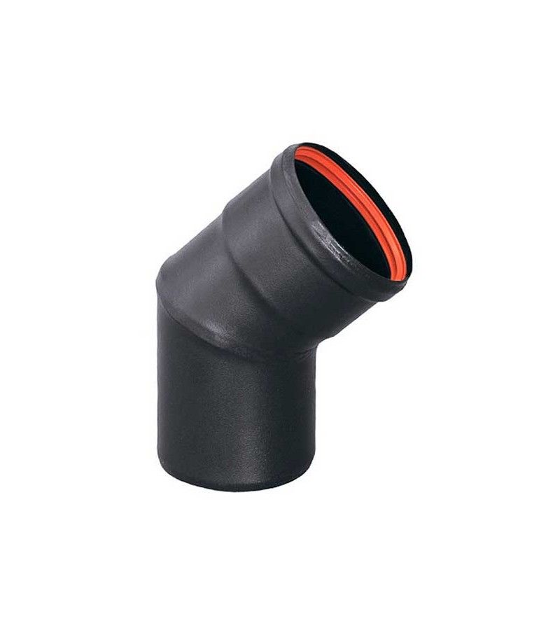 Foto de CODO 80-90º NEGRO MATE PELLETS 