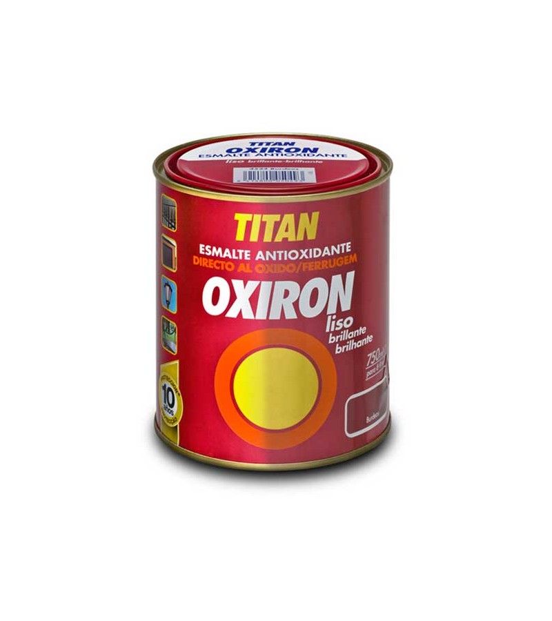 Foto de ESMALTE OXIRON LISO NEGRO BRILLANTE 0,375L TITAN dc 