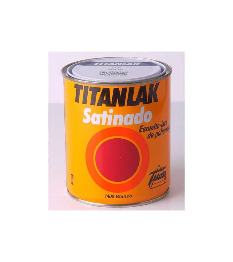 Foto de ESMALTE LACA POLIURETANO TITANLAK NEGRO SATINADO 0.375L dc 