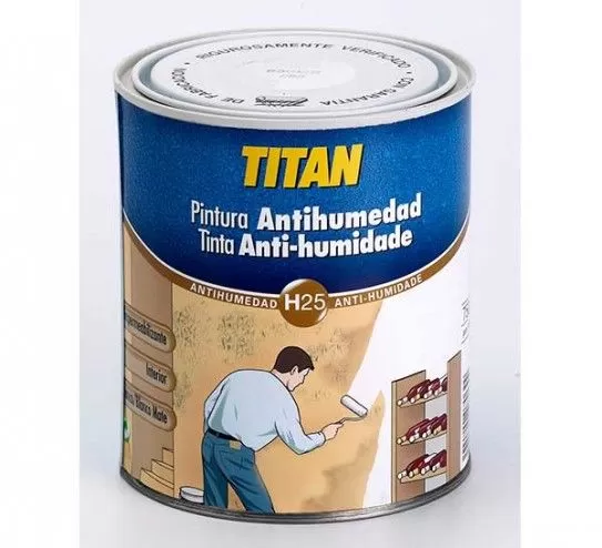 Foto de PINTURA ANTIHUMEDAD  H25  BLANCO  0.750 TITAN 