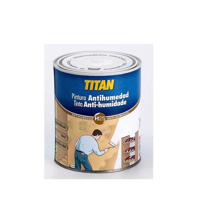 Foto de PINTURA ANTIHUMEDAD  H25  BLANCO  0.750 TITAN 