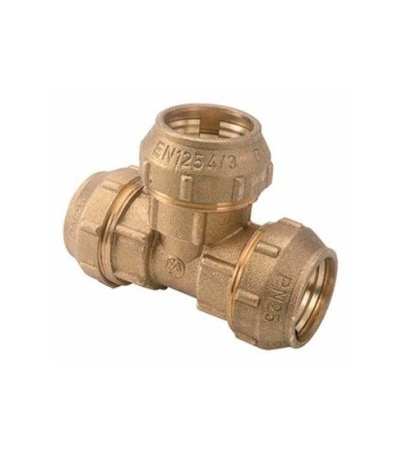 Foto de "T" BOCAS IGUALES LATON POLIETILENO 40 