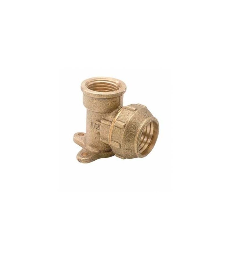 Foto de CODO PLACA 90º LATON POL R/H 25 3/4 