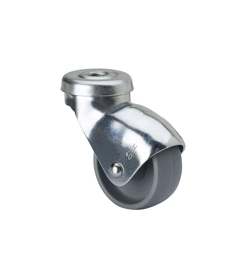 Foto de RUEDA GIRATORIA 21HSR40-BP RUEDA PLASTICO GRIS 