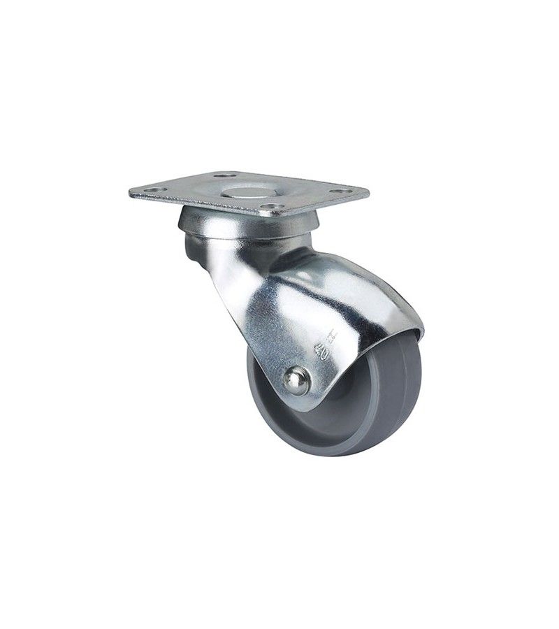 Foto de RUEDA GIRATORIA 10HSR40-BP RUEDA PLASTICO GRIS 