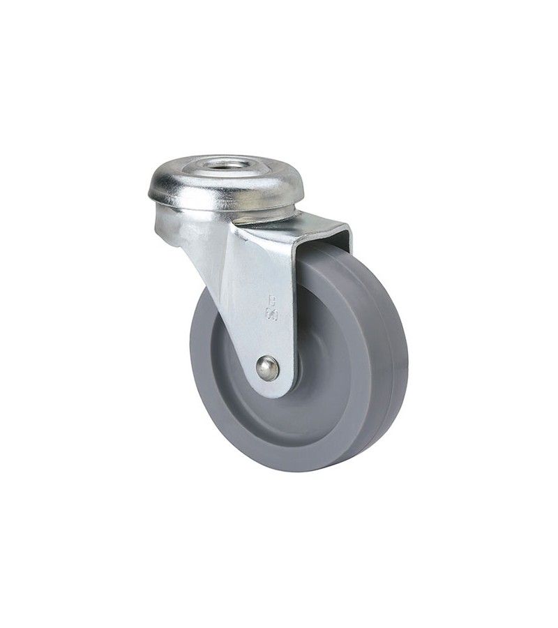 Foto de RUEDA GIRATORIA 21BLSR60-BP RUEDA PLASTICO GRIS 