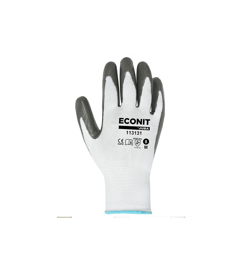 Foto de GUANTES POLIESTER/POLIURETANO BLANCOS T-9 BIGMAT 