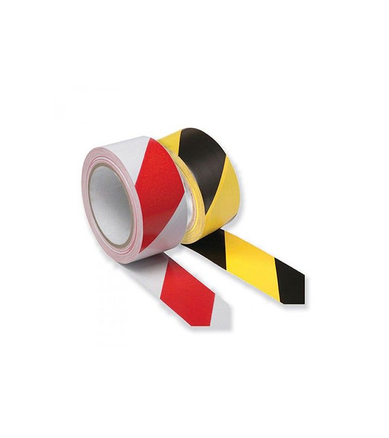 Foto de ROLLO CINTA SEÑALIZACION BLANCA/ROJA ADHESIVA 33m 