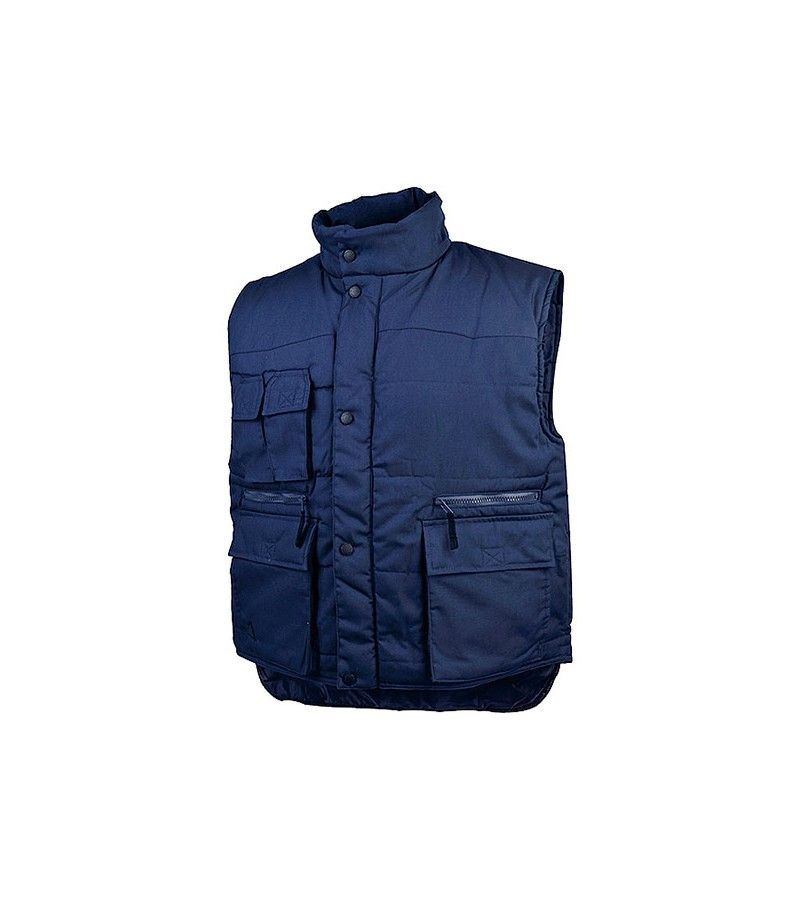 Foto de CHALECO MULTIBOLSILLOS ACOLCHADO AZUL T-XXL 