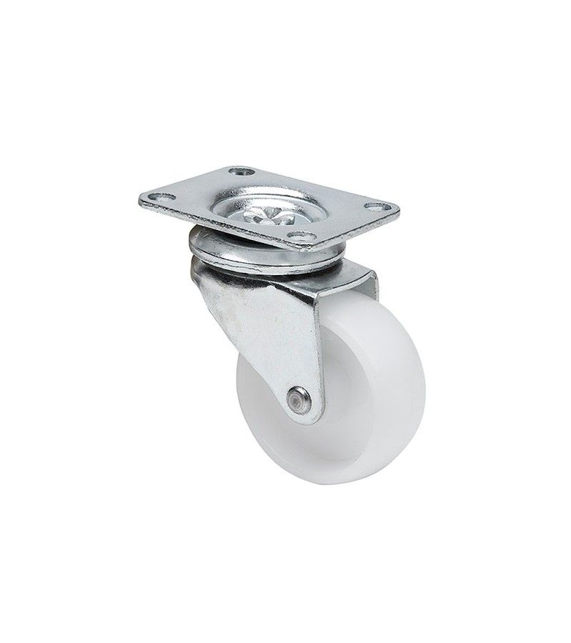 Foto de RUEDA GIRATORIA 10ZR60-BP62 POLIPROPILENO BLANCO 2-0042 