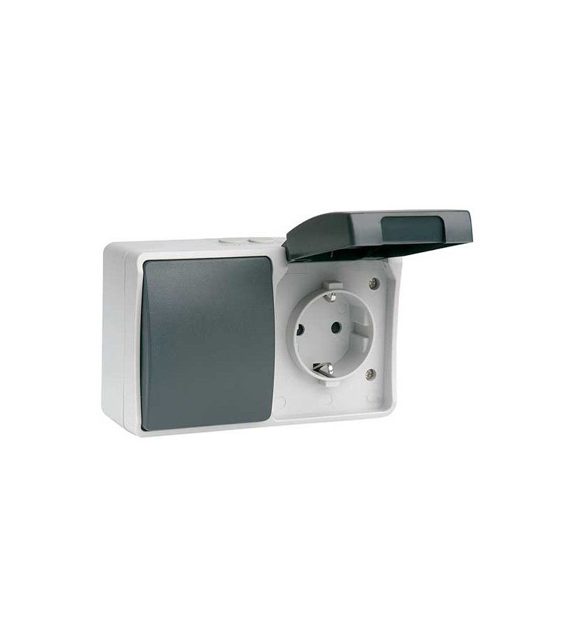 Foto de INTERRUPTOR CONMUTADOR+BASE TT ESTANCA SIMON 