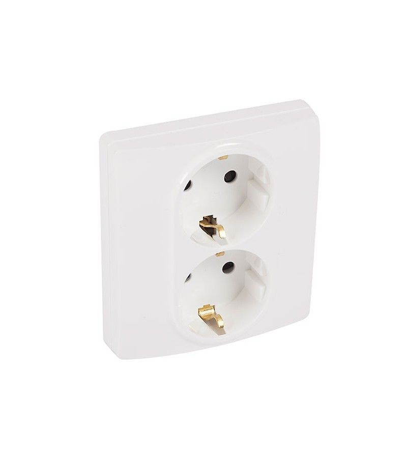 Foto de BLIS BASE DOBLE ENCHUFE 2P+T 16A NILOE GRAFITO LEGRAND 