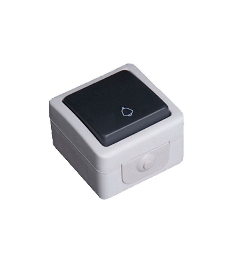 Foto de PULSADOR C/LUZ ESTANCO 10A GRIS SIMON 