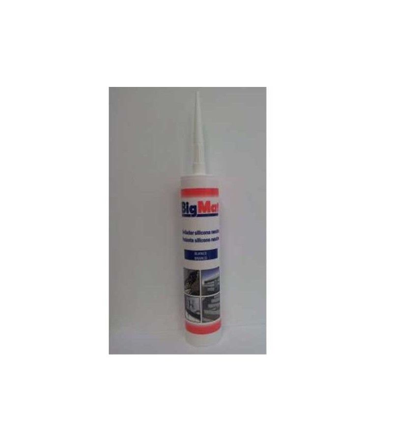 Foto de CARTUCHO SILICONA NEUTRA CONSTRUCCION BLANCA BIGMAT 