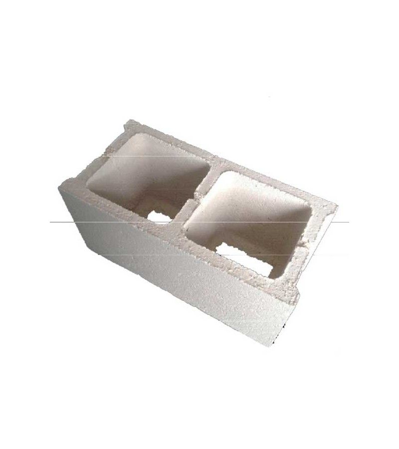 Foto de BLOQUE BLANCO HIDROFUGADO ALIGERADO 39X19X19 