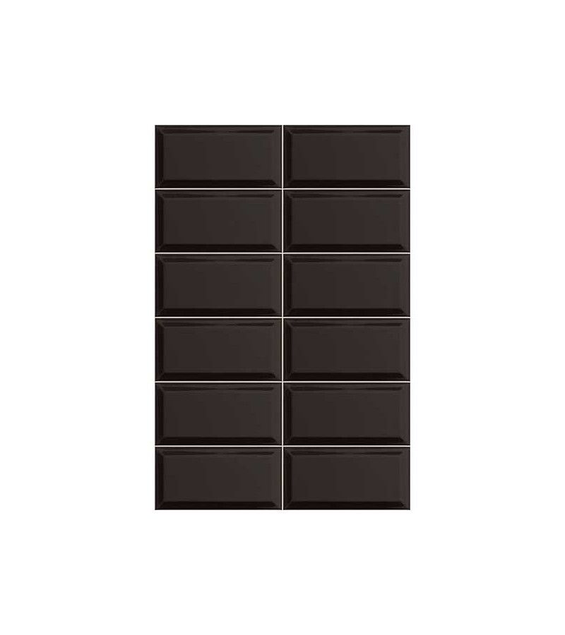 Foto de M2. AZULEJO 10X20 BISSEL NEGRO BRILLO 